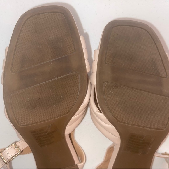 LC Lauren Conrad Fondant Women's Blush Memory Foam Wedge Heeled Sandals Size 9 - Picture 15 of 16